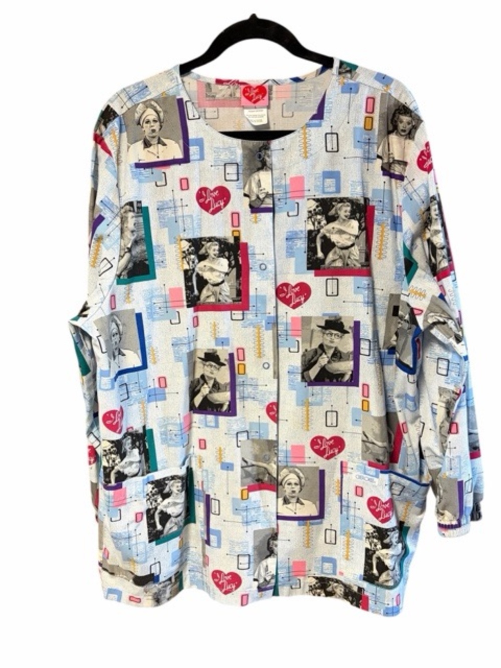 Cherokee I Love Lucy Scrub Jacket
